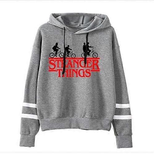 Dame Herre Unisex Stranger Things Hættetrøjer Langærmet Trøje Pullover H 2XL
