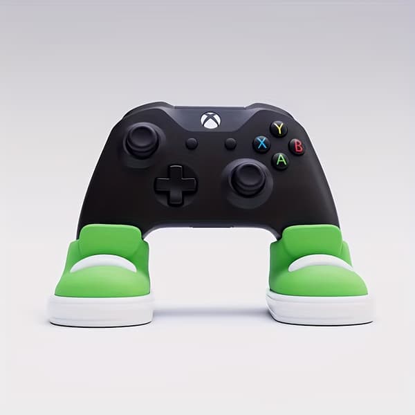 2 stk. Spilcontroller Stand - Farverig skoformet base, kompatibel med PS4 Blue