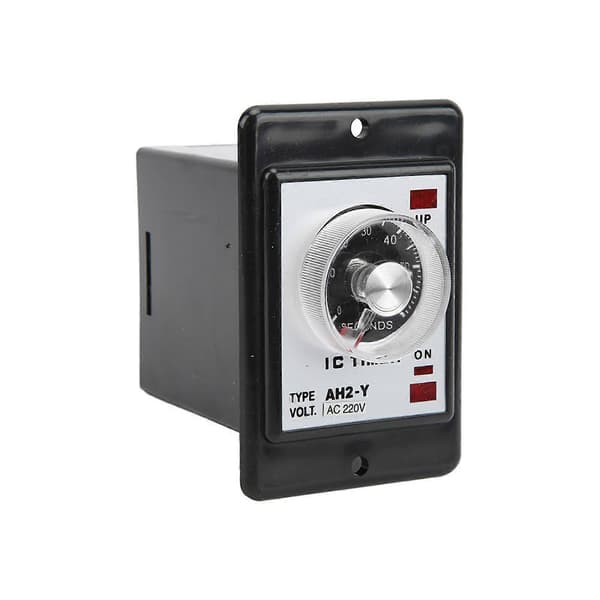 AH2‑Y 60S Tidsrelé Liten Pointer Tidskontroller Knappkontroll Tidsrelé 8 Fots Timer 220VAC
