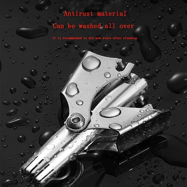 Nesehårstrimmer i rustfritt stål | Manuell, vanntett Silvery model*1pc