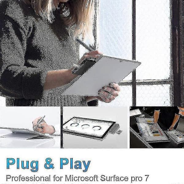 Dockningsstation för Surface Pro 7 Usb Typ C Surface Pro 7 7 i 1 Hub För Surface Pro 7 Tillbehör