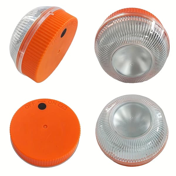 LED Bil Nødlys Magnetisk Batterifri Strobelys Sensor Varsellys 1pc