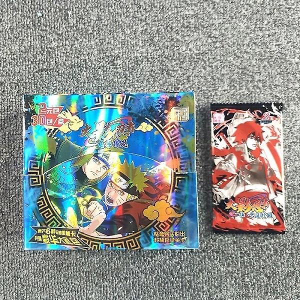 Naruto Spillekort Japansk Tegnefilm Schoolmaster Serie Ssp Kort Uchiha Sasuke Ninja Krig R Børnelegetøj Q 30PACK 120PCS