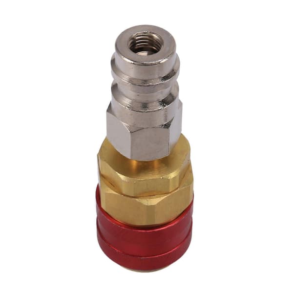 Hög- och lågtrycksadapter R134A Freon Snabbkoppling Adapter Bil Luftkonditionering