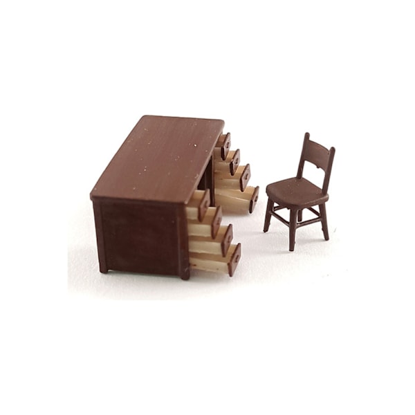 1/64 Skala Bilverkstad Layout Diorama Modell Leksak Bord Kaffe