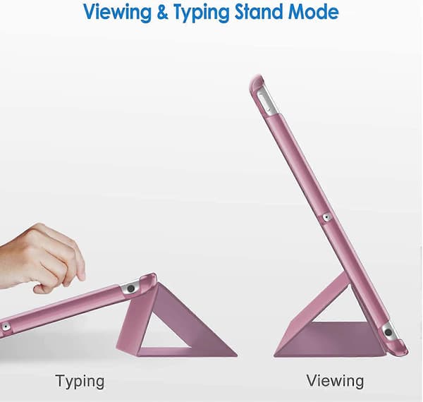 Etui til iPad (9,7 tommer, 2018/2017 model, 6./5. generation), Smart Cover Auto Vågn/Sov Pink