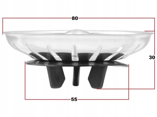 {YM}Plug for IKEA Kitchen Atlant / Domsjö / Strainer for Sink - Basket Strainer 49