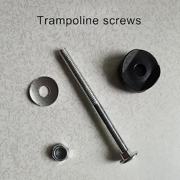 12-pack trampolin distansbrickor med skruvar för att fixera trampolinen - Ersättningstillbehör för trampoliner (FMY)