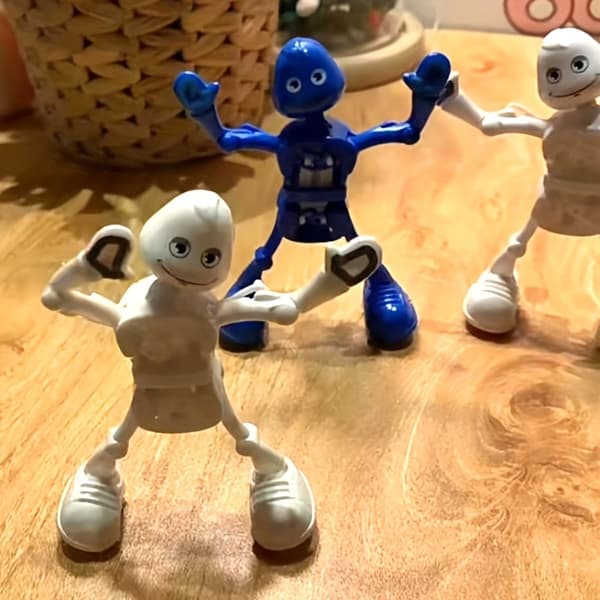 1 st Vindkraftsdriven Leksaksrobot Som Dansar, Udda Leksak Som Gör Splitter Blue
