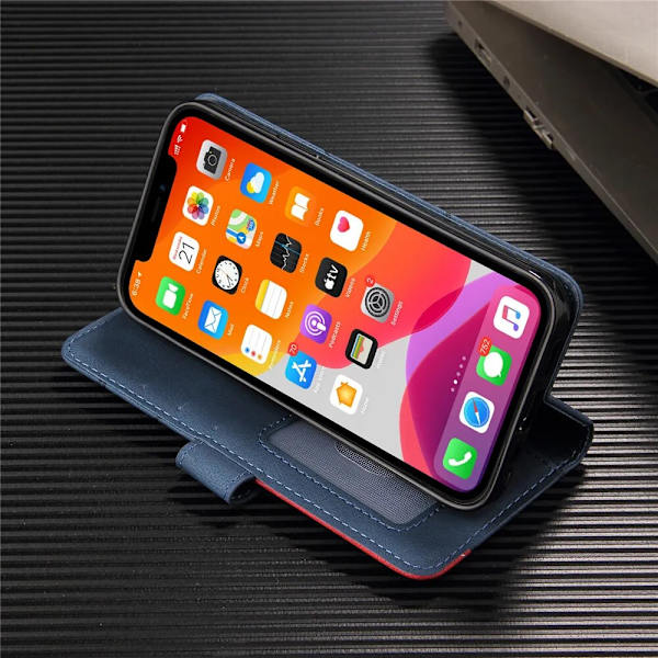Læder Flip Cover til iPhone 15 Plus, iPhone 15 Plus Telefon Cover til Apple iPhone 15 Plus