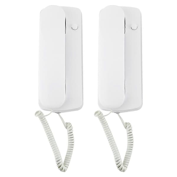 109DC Tvåvägs Högupplöst Trådbunden Intercom Dörrtelefon (Vit) White