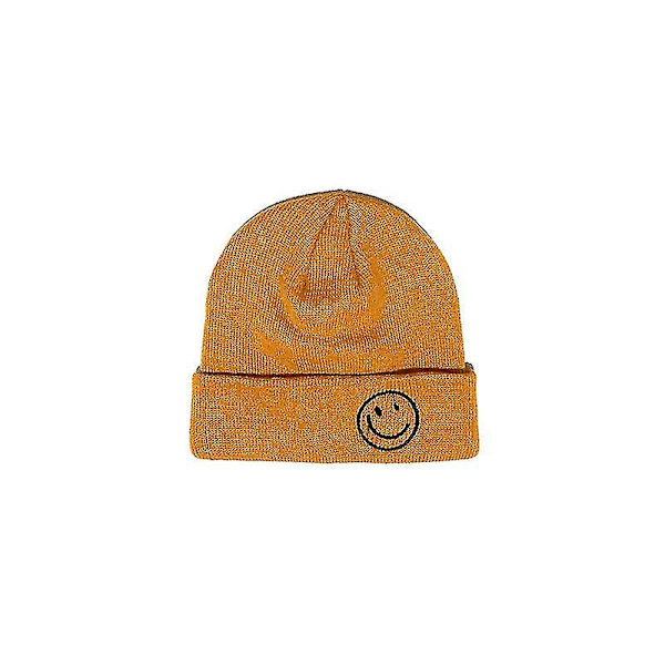 Unisex Slouchy Mössor Varm Stickad Mössa För Kvinnor Män R Hatt Pop Mössa Red