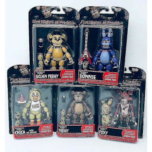 Five Nights At Freddy's Springtrap -setti, jossa 9 nivellettyä toimintahahmoa Jst. Xd.