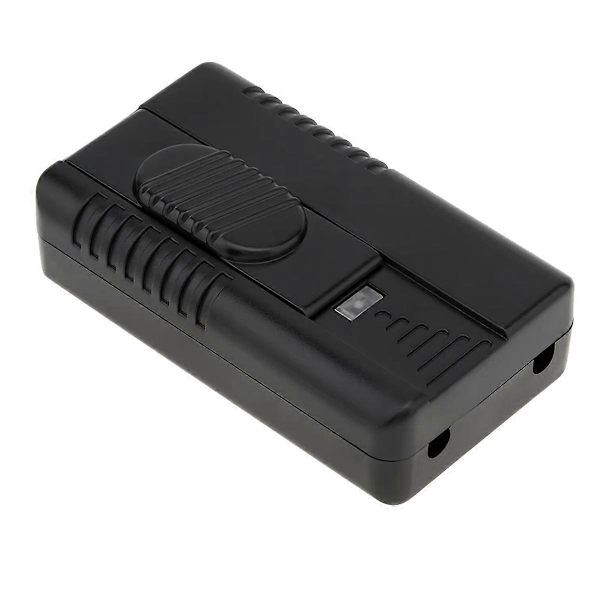 Fotdimmerbryter Full Range Inline Slide Control Switch EU-Plugg Black