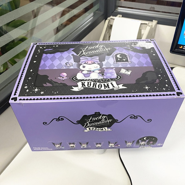 Sanrio Lucky Kuromi blind box Internet kändis ny Kuromi skrivbordsdekorationer pojkar och flickor dockor lucky series full låda 6 utan dubbletter Witch's Book
