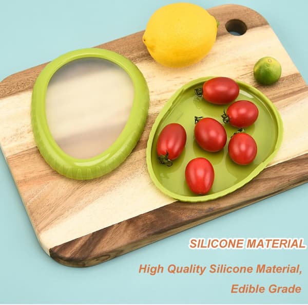 {YM}4-pack Silicone Fruit Storage Box Holder Keeps Vegetables, Fruits, and Meat Fresh