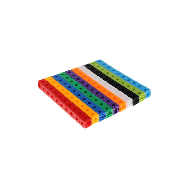 2cm Matematik Siamesisk Matematik 10 Färger + Fyrkantsblock Matematik Colourful
