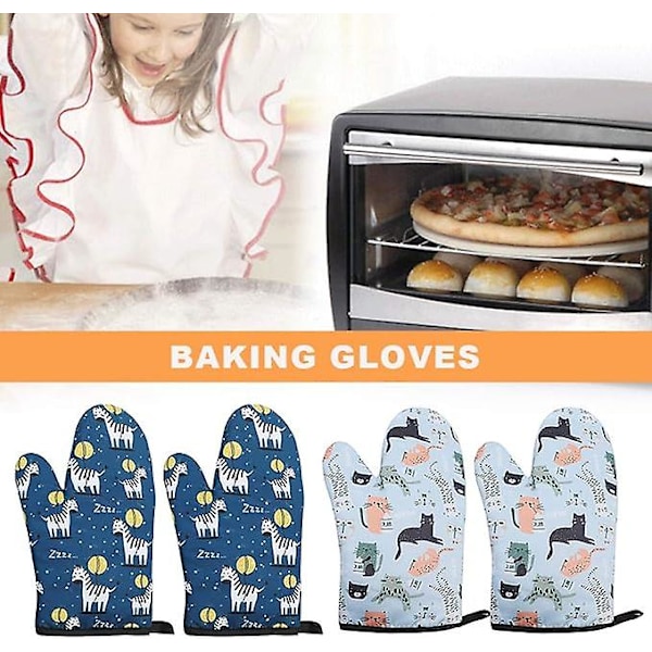 Bomulls Grillhansker, Ovnshansker, Grillvott, Varmebestandige Ovnshansker