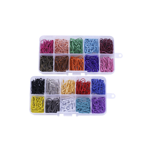 600 st Metallfärg Säkerhetsnålar Pumpkin Bulb Pins Kalebass Pim Beads