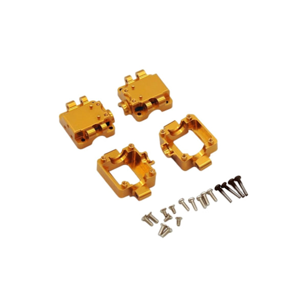 Aluminiumlegering RC Bil Växellåda Set Metall Växellåda för Wltoys 1/28 K969 K989 P929 RC Bil Uppgraderingsdelar Tillbehör - Guld Red