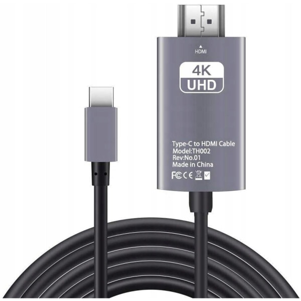 USB-C 3.1 Typ C till HDMI 4K MHL Adapterkabel 2m,JL2308