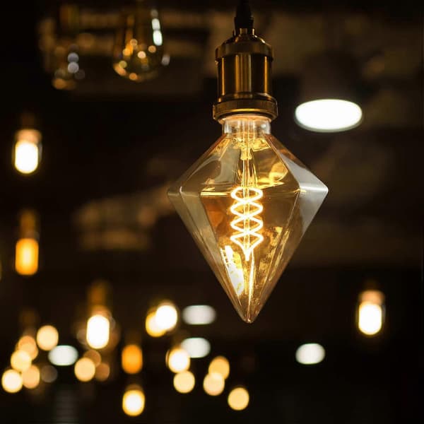 LED Edison Pære, E27 Retro Glødelampe, Antikk Gull Varmhvite Lamper