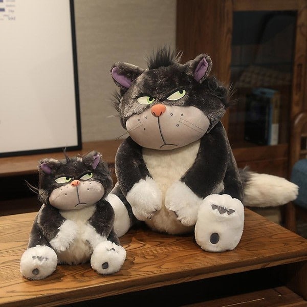 18-42cm Äkta Disney Kawaii Lucifer Plyschleksak Söt Gosedjur Plyschleksak Japan Figaro Askungens Katt Barn Födelsedagspresenter 18cm