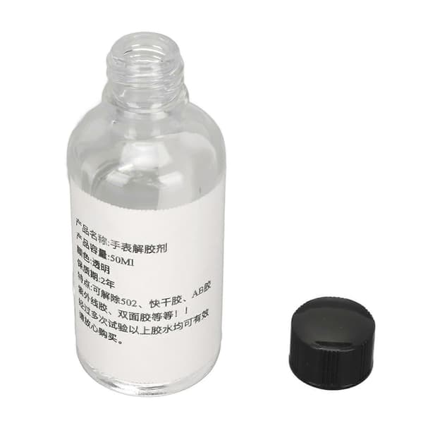 Superlimfjerner 50ml Effektiv Praktisk Bærbar Limfjerner Limrestfjerner for Klokker 502 Lim