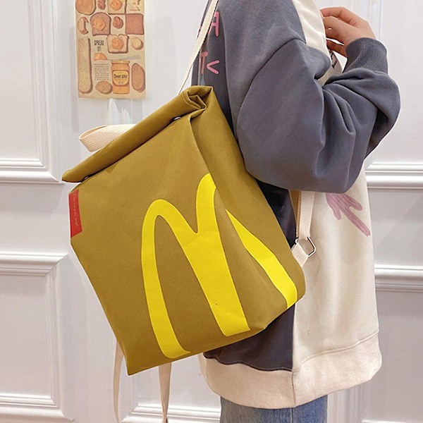 Personlig McDonald's/Sirens Goddess Tryckt Ryggsäck Stöldskydd Kort Resväska för Kvinnor Män Unisex MCD