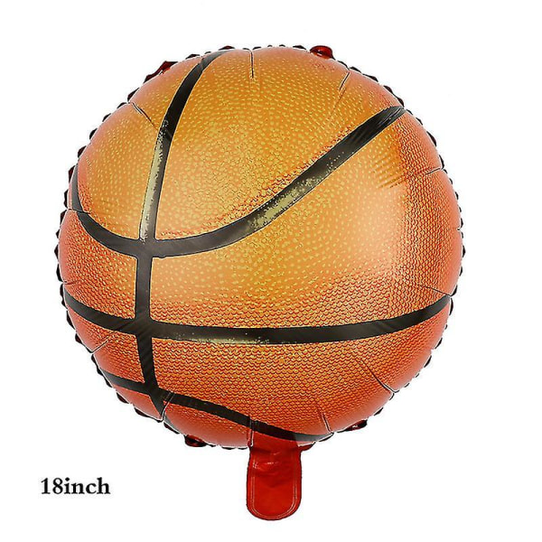 10 st 18 tums fotboll basket aluminium film ballong fest dekoration