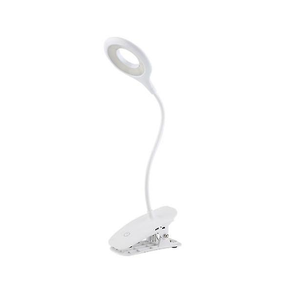 Led skrivbordslampa Clip-on nattljus USB Uppladdningsbar Justerbar dämpning Läslampa för sovrum