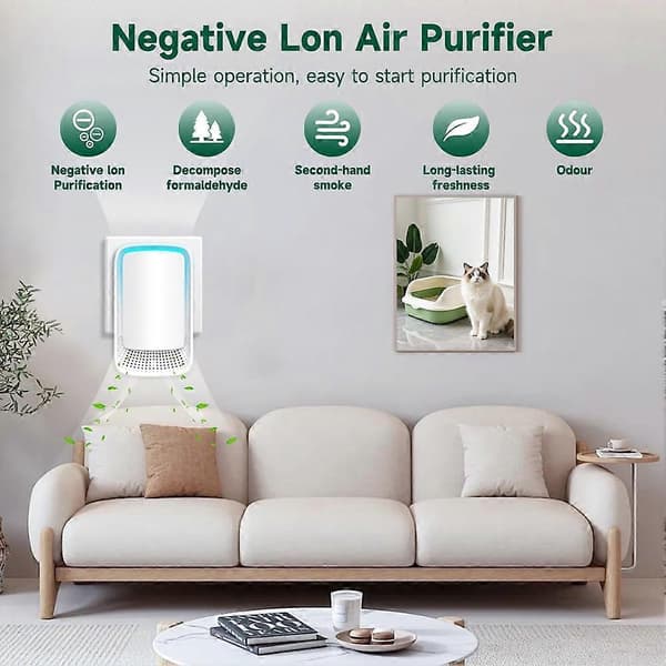 Luftjonisatorer Kompatibel med Hem 3-Pack, Negativ Jon Generator EU