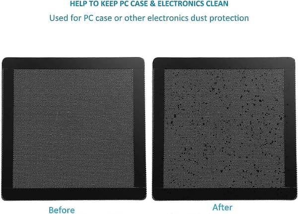 PC blæser støvfilter, magnetisk ramme støvfilter 120*120MM 5PACK
