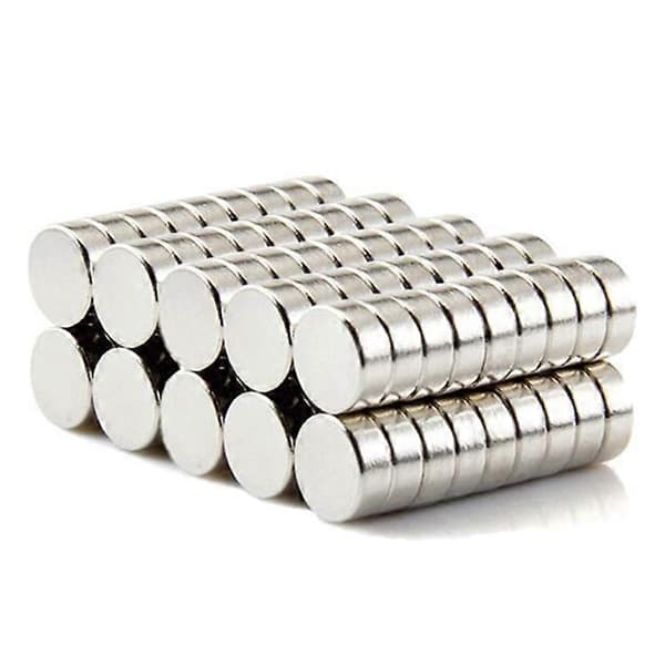 100 st 8x3mm Rund Magnet Superstark Magnetisk NdFeB Permanentmagnet As Shown