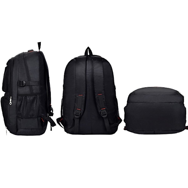 Multifunksjonell ryggsekk for menn og kvinner, forretningsbruk, utendørs reise, laptopveske, slitesterk, pustende, justerbar ryggsekk, unisex Red