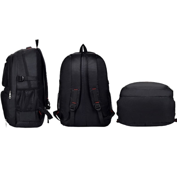 Multifunktionell Ryggsäck för Män och Kvinnor, Affärs-, Utomhus-, Rese-Laptopväska, Tålig, Ventilerande, Justerbar Ryggsäck Unisex Red