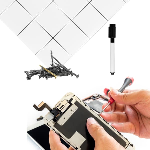 {YM}Magnetic Multi-Purpose Mat, Rubber Workstation Mat for Smartphone Repair
