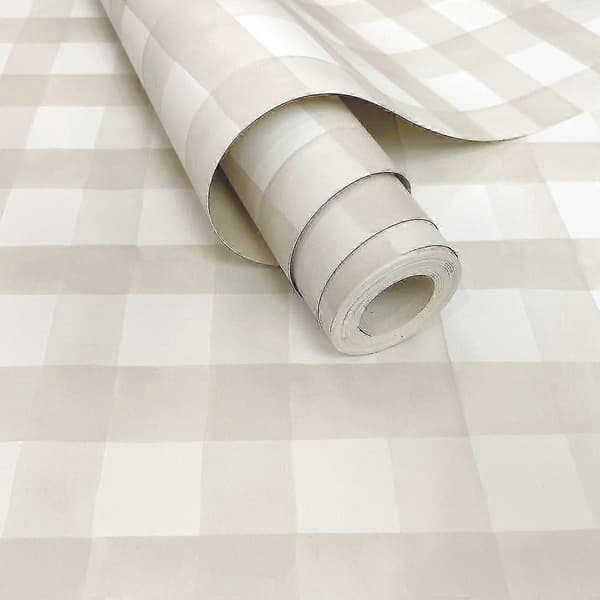 Vesiväri Gingham Tapetti Holden_ Beige