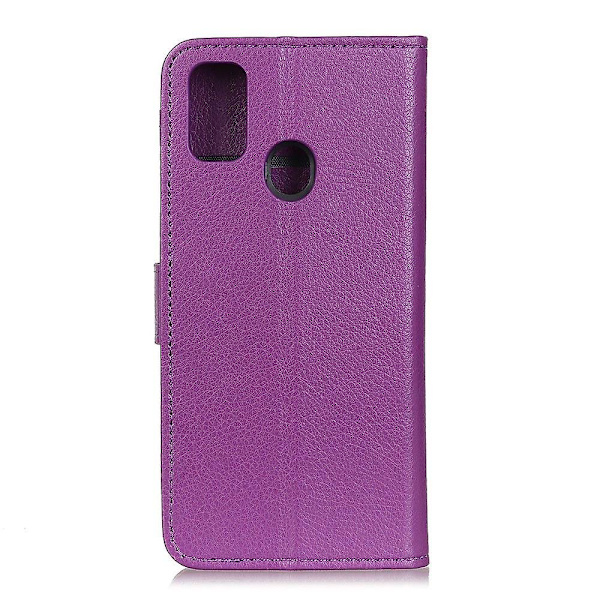 Lilla Lychee Læder PU Cover Kompatibel med Din Samsung Galaxy A21s