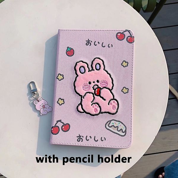 Ny Ankomst Tecknad Söt Tablet SkyddsfodralKompatibel med Ipad Air 1 2 3 Mini 4 5 6 Pro 2017 2018 2020 8.3 Fodral Med Pennhållare With Pencil Holder 12.9 inch(2020)