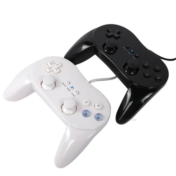 Classic Wired Game Controller för Wii Remote Game Gamepad Pro Joypad Joystick kompatibel Nintendo Wii/Wii U Black