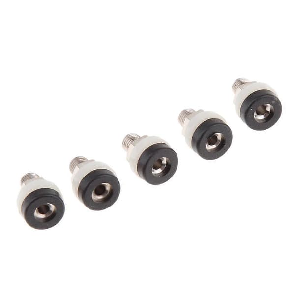 2-4-pakning 5 stk. 2 mm banankontakt panelmontering bindepost terminalkontakt svart 4 Pcs