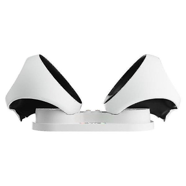 Kompatibel PS5 VR2 Spilkontroller med LED-lys opladningsstand - Bærbar Controller Dobbelt Oplader