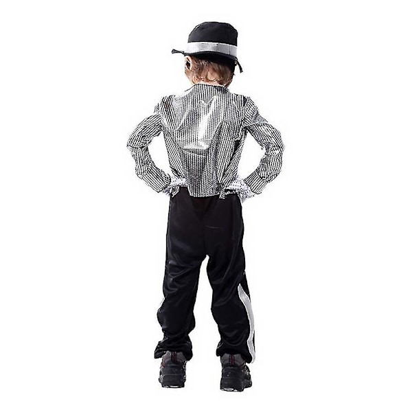 3-16 År Barn Ungdomar Michael Jackson Cosplay Kostym Performance Kläder Set Halloween Party Maskerad Presenter-HAO 9-11 Years