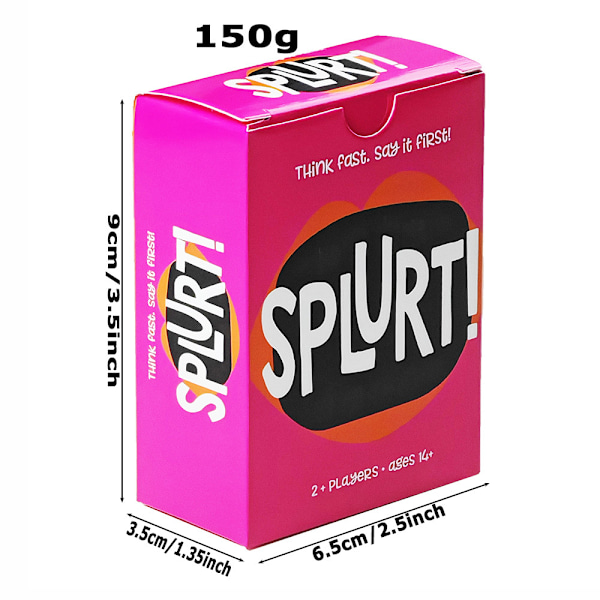 Kortspel för vuxna par - intimt dejtingspel för roliga stunder SPLURT! Quick naming
