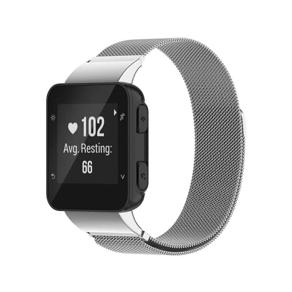 Garmin Forerunner 35 / 30 Milanese -ranneke Silver
