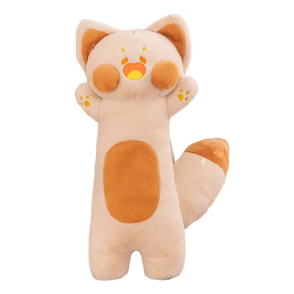 Söt Dudu Katt Plyschleksak Lång Stoppad Kudde Härlig Högkvalitativ Plyschdocka För Baby Sällskap Sömleksak Beige