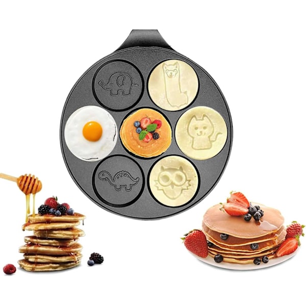 Pancakepande med dyremønster, sort black 941