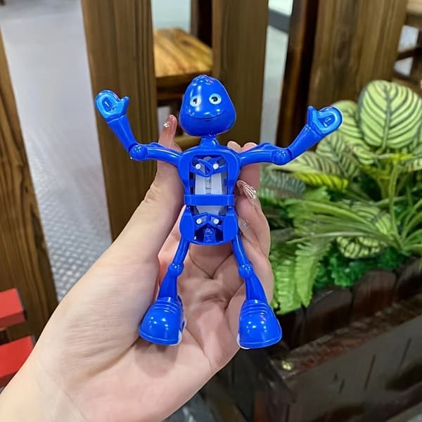 1 st Vindkraftsdriven Leksaksrobot Som Dansar, Udda Leksak Som Gör Splitter Blue