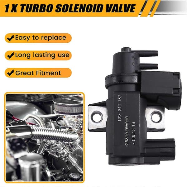 25819-0W010 Turbo Solenoid Ventil til Bil, til Crown Black